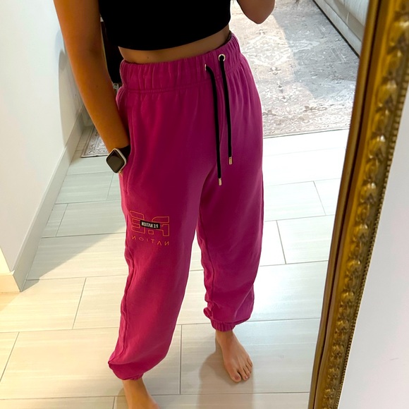 PE NATION Heads Up Track Pant Pink - Picture 8 of 11